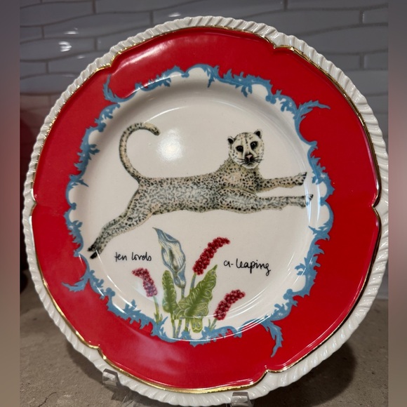 Lou Rota 12 days of Christmas Plate ( ten Lords Leaping) - Picture 11 of 17